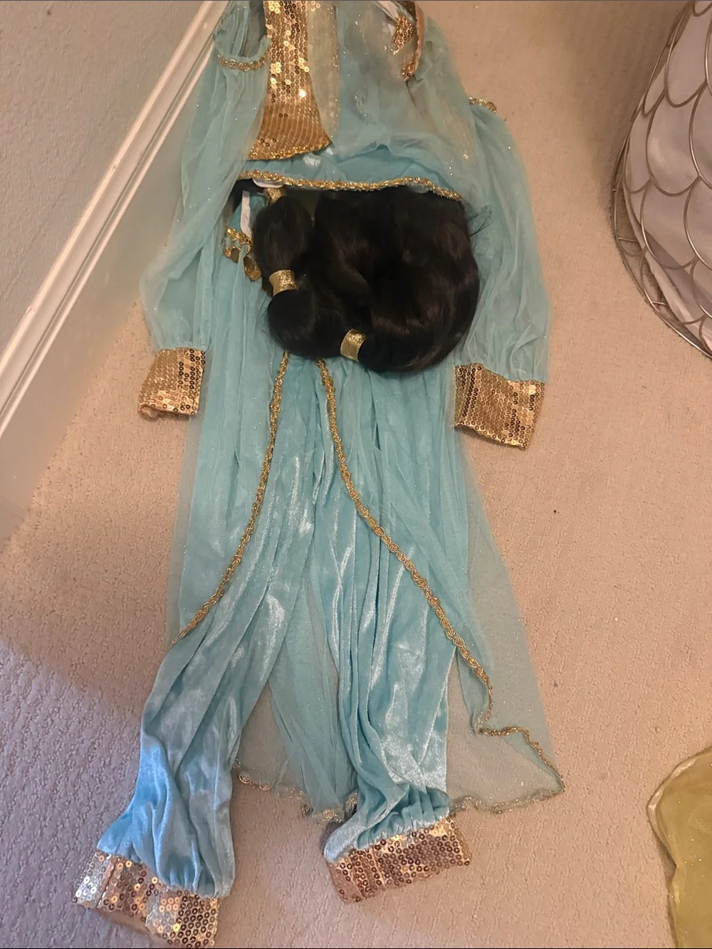 Disney Princess Costume Lot in Light Blue, Aqua, Yellow and Green - Picture 2 of 6